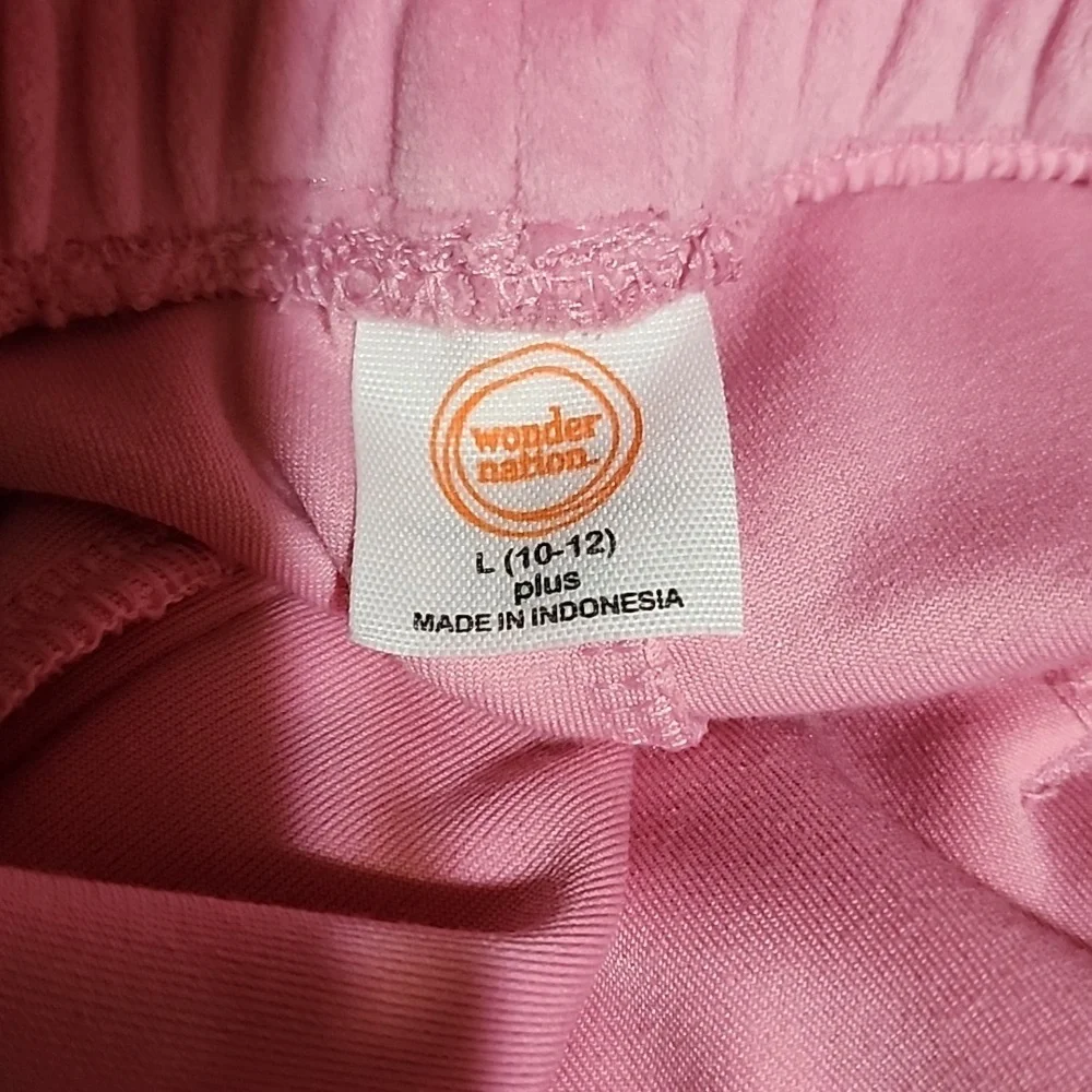 WONDER NATION GIRLS VELOUR  PANTS  SIZE LARGE PLUS   ( 10 -- 12 ) - Picture 5 of 9